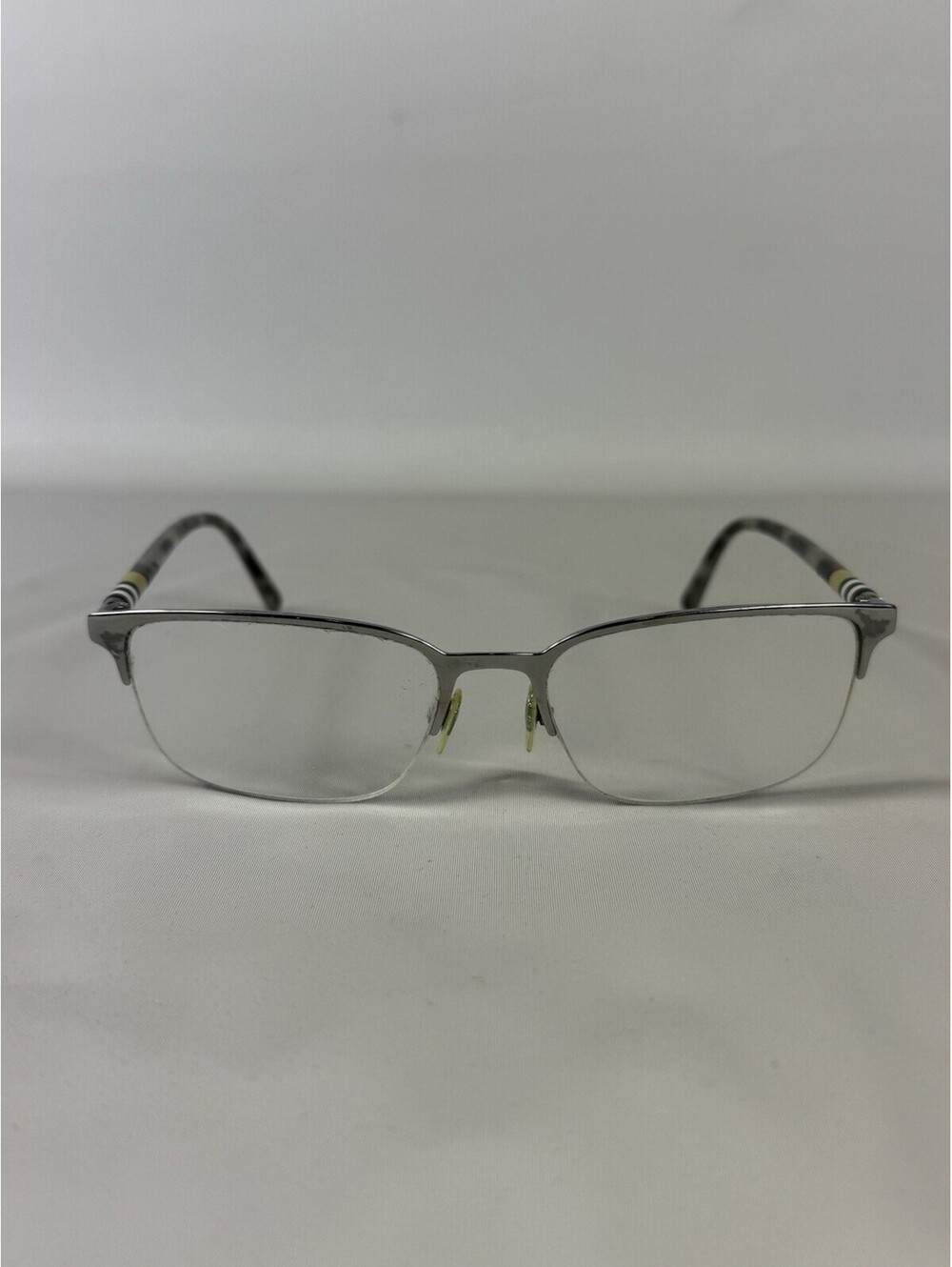 Burberry B1323 1014 Mens Eyeglasses Frames 54-18-145 Half Rim